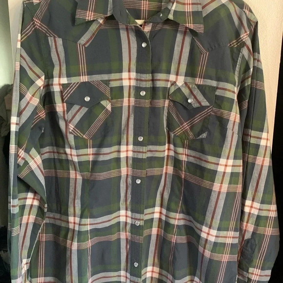 Women’s Wrangler retro pearl snap shirt size XL - Picture 7 of 10